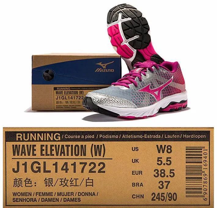 MIZUNO Women WAVE ELEVATION Breathable Light Weight Running Shoes