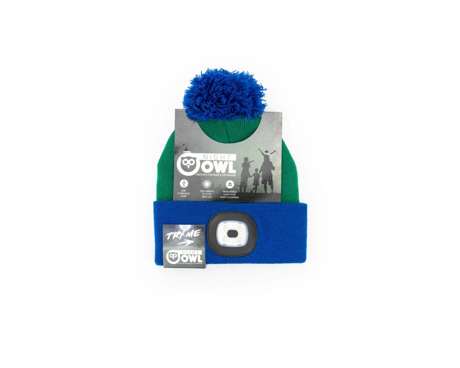 Night Scope Night Owl Kid's Rechargeable LED Pom Hat