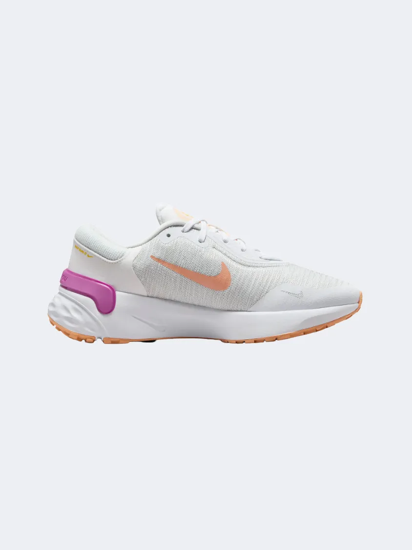 Nike Renew Run 4 Women Running Shoes White/Dust/Fuchsia