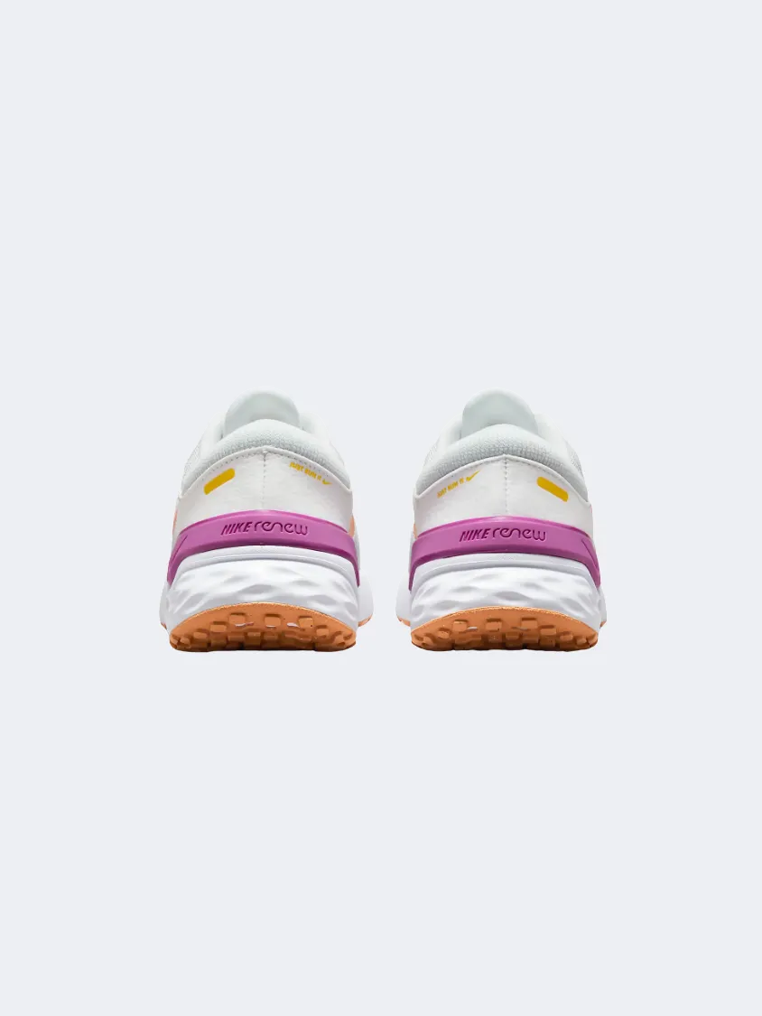 Nike Renew Run 4 Women Running Shoes White/Dust/Fuchsia