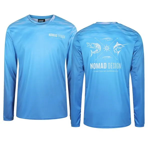 Nomad Design Long Sleeve Fishing Tech Shirt - Nautical