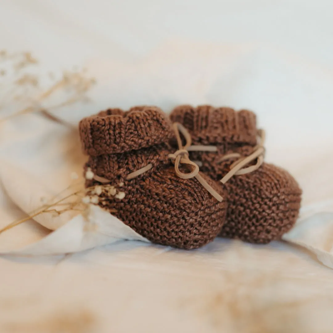 Organic Cotton Baby Booties | Organic Cotton Newborn Baby Booties