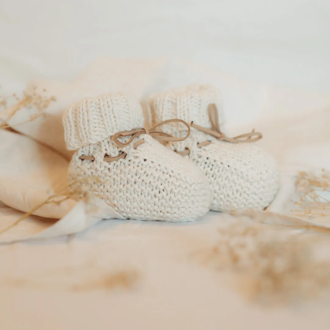 Organic Cotton Baby Booties | Organic Cotton Newborn Baby Booties