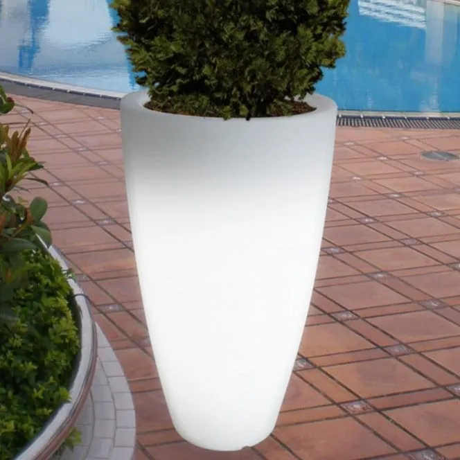 Outdoor LED Light up Curved Garden Planters