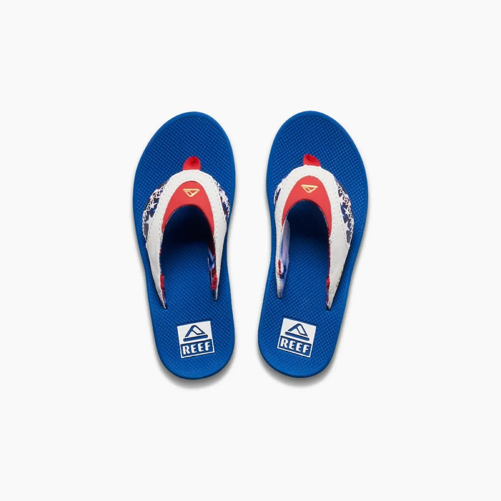 Reef Kids Fanning - Red White & Blue