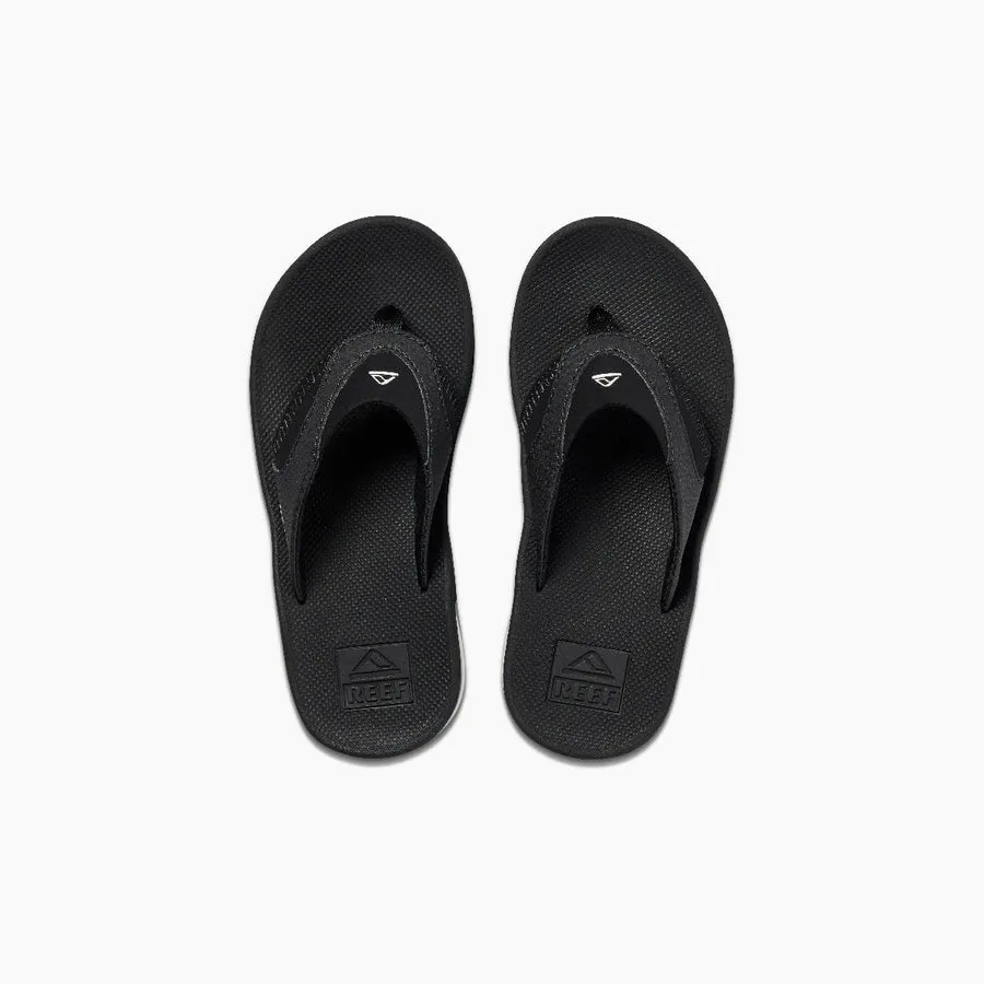 Reef Kids Fanning Sandal-Black/Silver