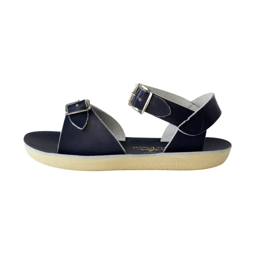 Salt-Water Sandals: Surfer Navy Kids Sandals