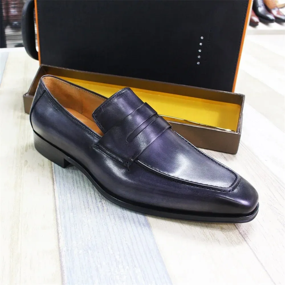 Slip-On Loafers for Men - Premium Leather Shoes (Weddings, Formal Events)