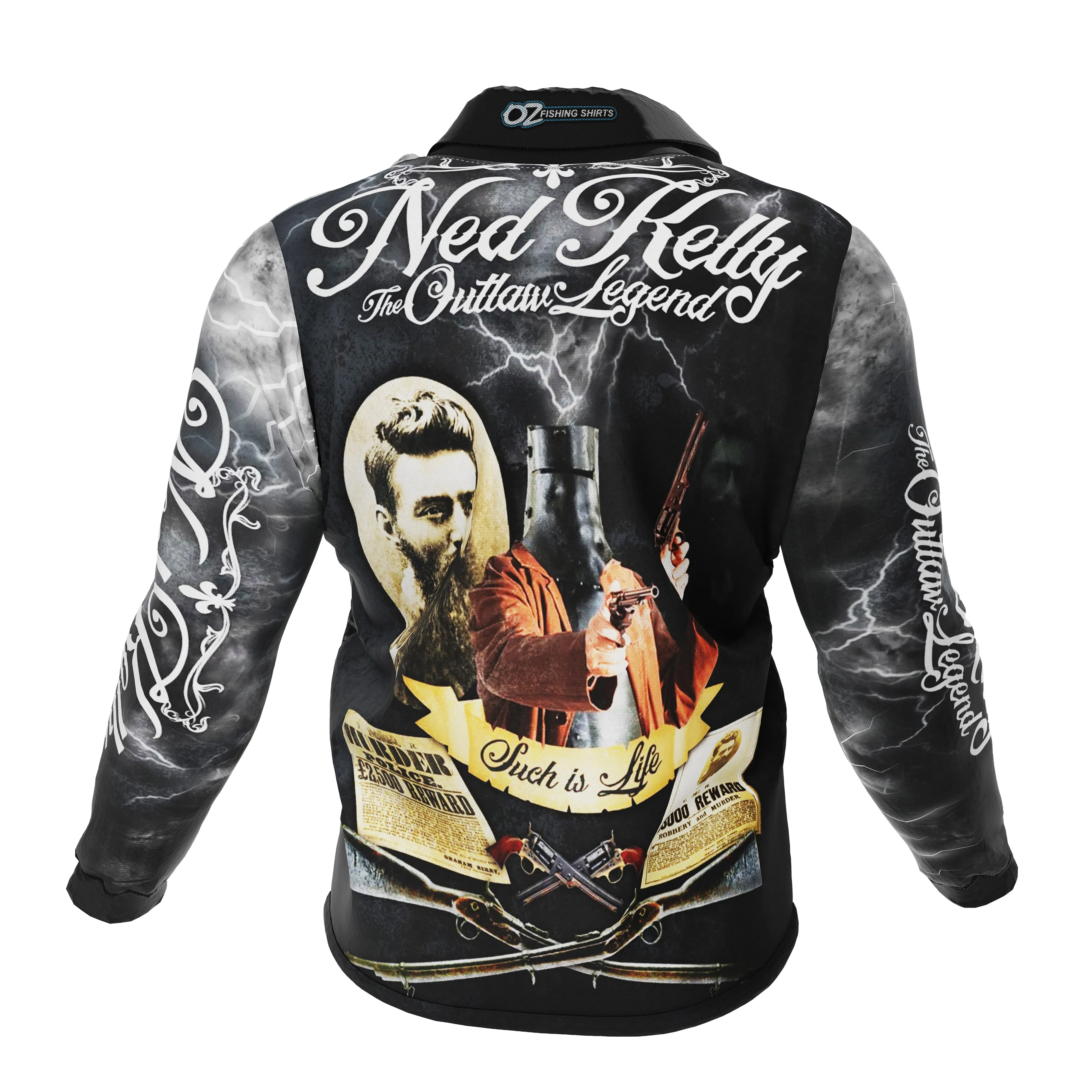 Such Is Life Ned Kelly Fishing Shirt - Quick Dry & UV Rated