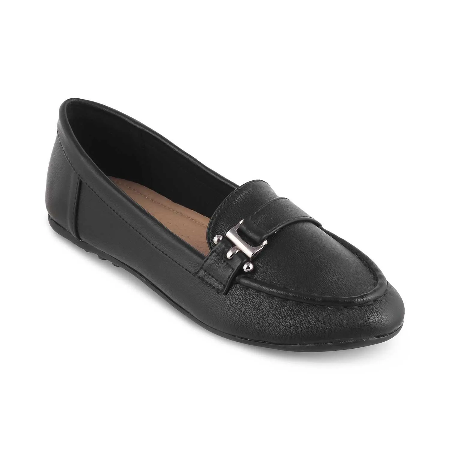 Tresmode Sativa Black Women's Dress Loafers