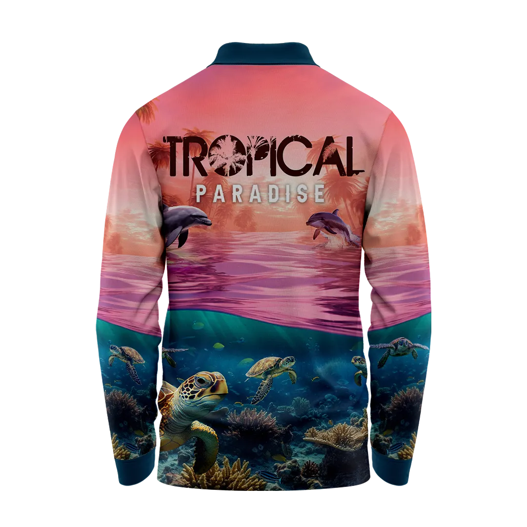 Tropical Paradise Fishing Shirt - Quick Dry & UV Rated