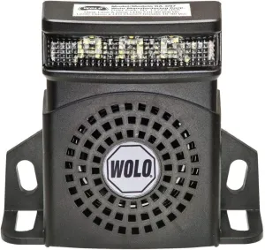 Wolo - Heavy-Duty White Noise Back-Up Alarm with Flashing LED Light