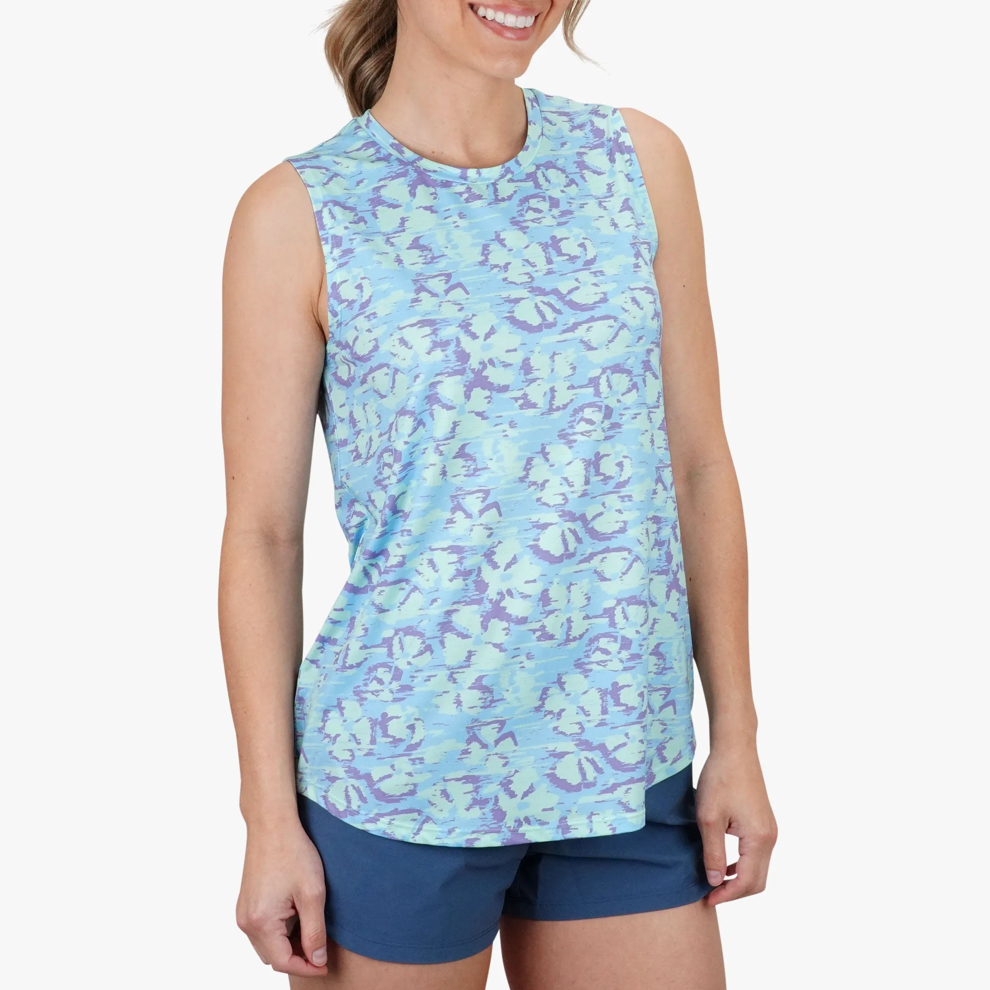 Women's Sandbar UVX Sun Protection Tank | Moonlight Jade