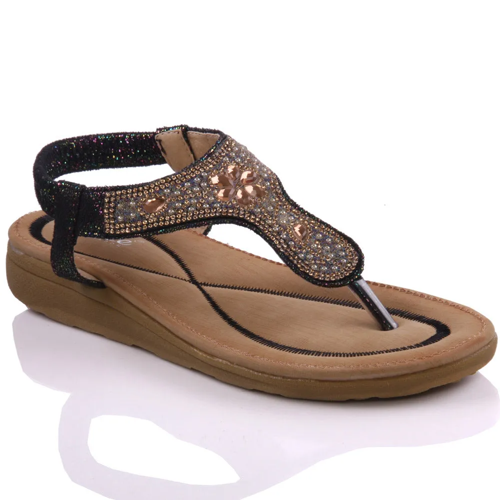 Womens ‘Zaura’ Decorated Wedge Sandals